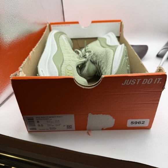 Nike ReactX Infinity Run 4 Oil Green DR2665-300 Men's 8 Running Shoe Sneaker New - Picture 10 of 11